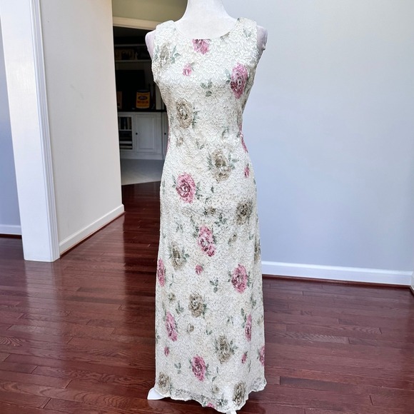 dressbarn Dresses & Skirts - Vintage‎ Y2K 2000s DressBarn CottageCore Valley Girl Coquette Floral Maxi Dress
